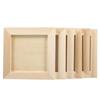 Art Puzzle Holder DIY Blank Clay Frames Painting Drawing Desktop Ornament Wooden Photo Holders Multi Size DIY Craft