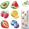 6Pcs 2D/Flat DIY Crystal Sparkling Diamond Magnets Set Diamond Painting Magnets Kit for Holiday Festive Parties