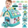 1pc Interactive Educational Toy House, Durable Plastic Learning Playset with Colorful Buttons and Switches, Enhances Hand Eye Coordination for Kids