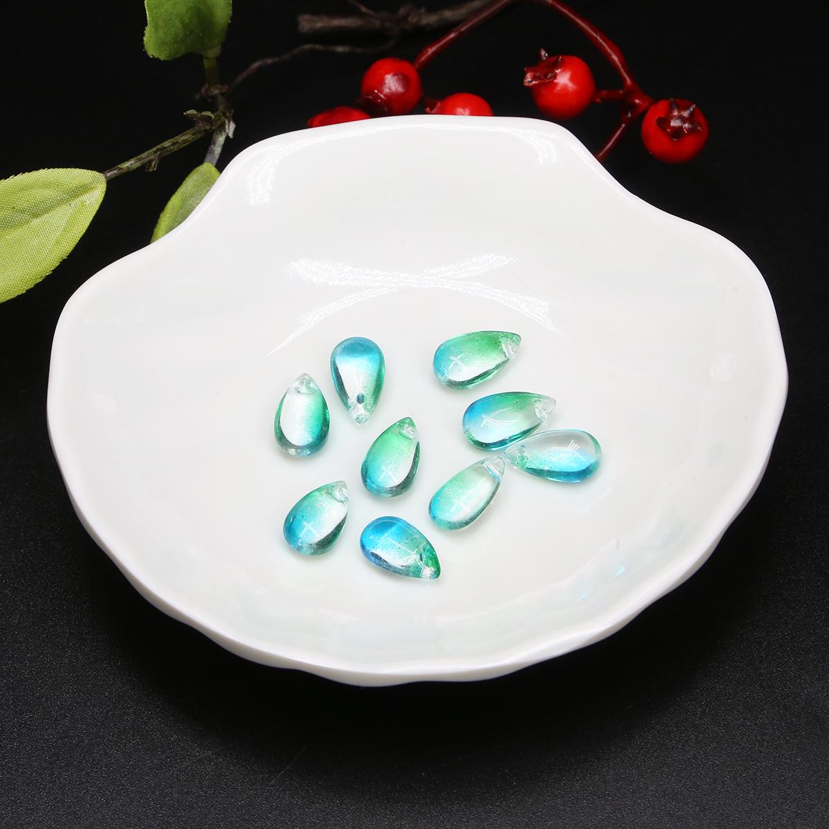 

5 шт. 14x18 мм скляна чеська крапля води кулон розсипні намистини для виготовлення ювелірних виробів DIY сережки