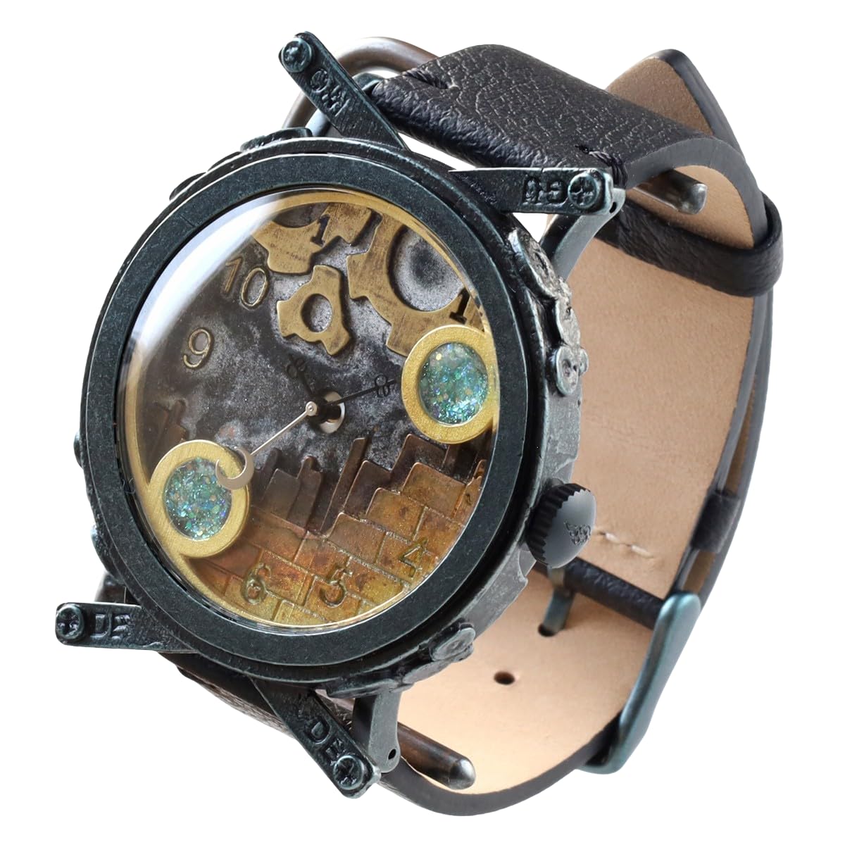 

Handmade Watch Snow Dome Black Kyoto Handmade Watch Brand [DEDEGUMO] Men s Women s Q41-8-BK