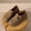 Mid-spring and Summer New Leather Casual Outdoor Shoes Single Shoes Low-top Soft-soled Comfortable Mother Shoes
