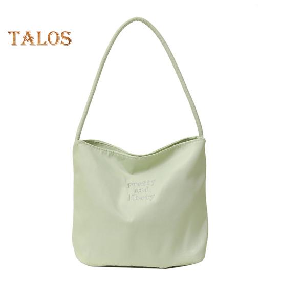 Women's Shoulder Bag Nylon Solid Color Tote Bag Portable Ladies Casual Handbag Commuting Sac for Work Street Daily Outings