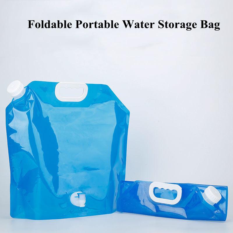 5/10L Camping-Wasserbehälter Leicht faltbarer Wassereimer Großer Wasserbehälter Outdoor-Aktivität Reise Faltbare Tasche Kann Campingzubehör