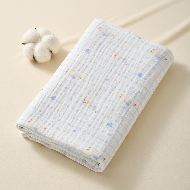 Baby Double-Layer Gauze Swaddle Blanket.100% Cotton Breathable,Multi-use as Swaddle,Blanket&Bath Towel,Perfect Summer Essential