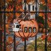Pumpkin Ghost Design Halloween Reading Tracker Wooden Hanging Sign, Sliding Number Counter for Book Read This Year, Fun Gift Spooky Decor