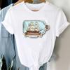 T-Shirts Women 90S Star Fashion Short Sleeve Trend Spring Summer Clothes Stylish Tshirt Top Lady Print Girl Tee T-Shirt