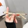 2PCS +100~ +400  Reading Glasses Presbyopia Glasses  Anti Blue Light Hyperopia Glasses Round Plain Color Frame Glasses