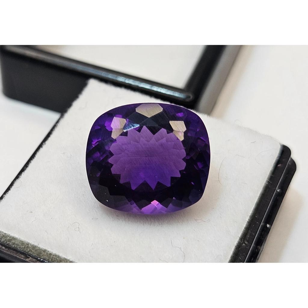Natural Purple Amethyst Cushion Cut 8-9 Ct Stunning Loose Gemstone