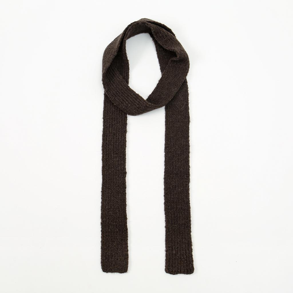 Winter New Women's Imitation Cashmere Mohair Scarf Solid Color Narrow Long Scarf Female Korean Version Knitted Woolen Scarves