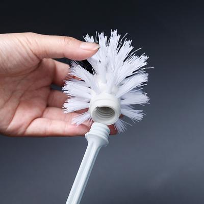 Toilet Brush With Base Wc Quick Drying Bracket Gap Brush With Holder Flat Head Soft Bristles Cleaning Tools Bathroom Accessories