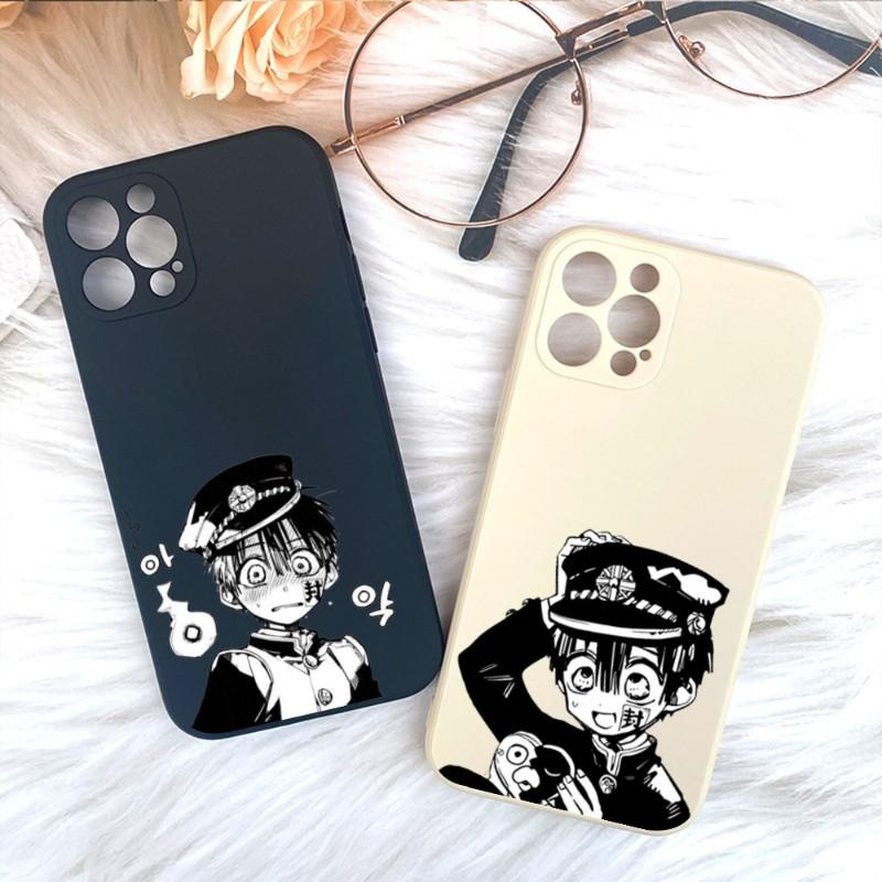 Cute H-HaNako Kun Phone Case For IPhone 11 12 13 Pro Max X XR XS Max 6 6S 7 8 Plus SE 2022 Liquid Square Color Phone Cover