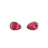 Pink Rubellite Gemstone 925 Solid Silver Handmade Cufflinks 0.67" For Men Suit CL-5-3