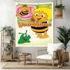 Biene Maja Custom Your Name Wall Decor Tapestry Art For Pet Memorial Birthdaywedding Party Backdrop Family Gift