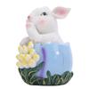 Easter Bunny Statue Exquisite Decorative Easy to Maintain Easter Egg   Decor for Garden Yard Home
