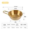 Korean Style Gold Stainless Steel Bowl with Handle