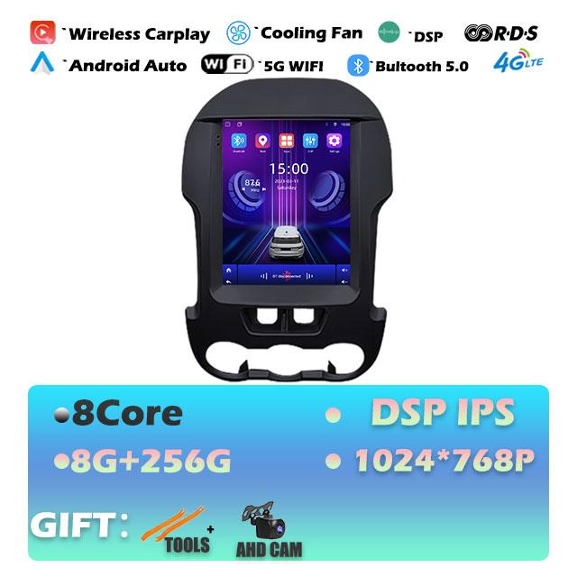 1024*768P For Ford Ranger 2012-2015 Carplay Android 14 Car Radio Multimedia Video Player Navigaion Head Unit Stereo 2Din Audio