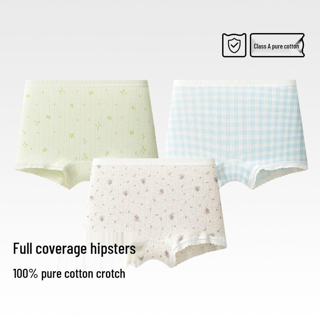 Children's Pure Cotton Boxer Briefs for Girls and Boys