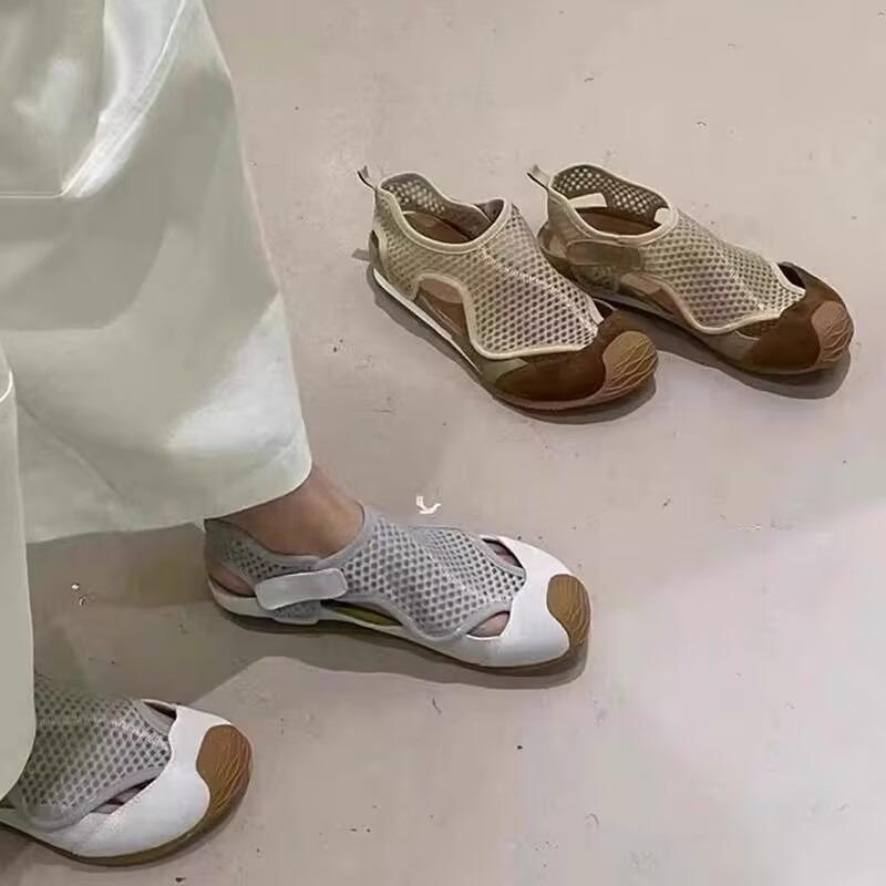 Fashion Niche Design Wrapped Headband Back Trip Strap Sandals 2025 New Spring and Autumn Sneakers