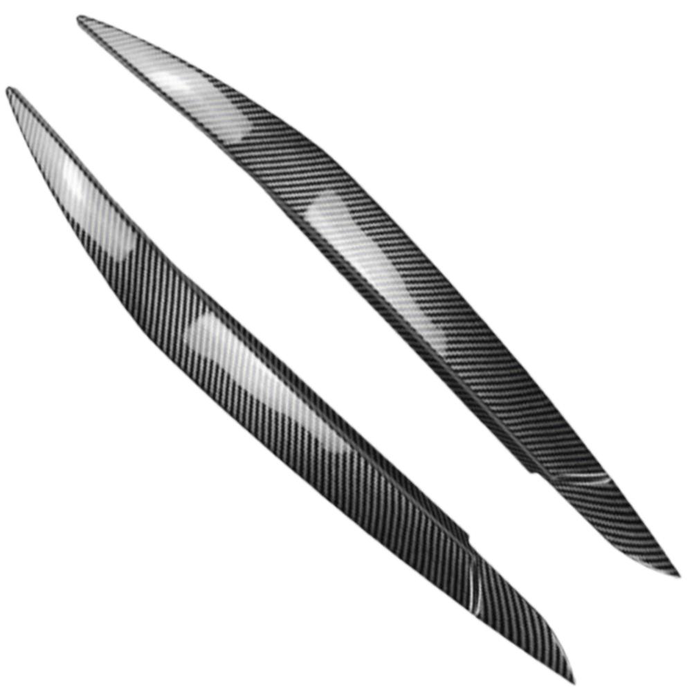 2Pcs Car Front Headlight Eyebrow Eyelid Cover Stickers for BMW X6 E71 E72 2008 2009 2010 2011 2012 2013 2014