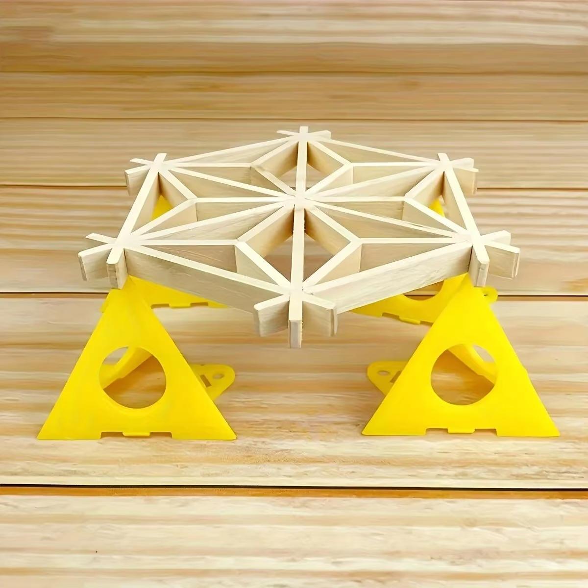 

Набор из 10 шт. Деревообрабатывающие покрасочные подставки Желтые окрашенные пластиковые амортизационные блоки Покраска распылением Сушка на воздухе Покрытые треугольные подставки 10 П жёлтый
