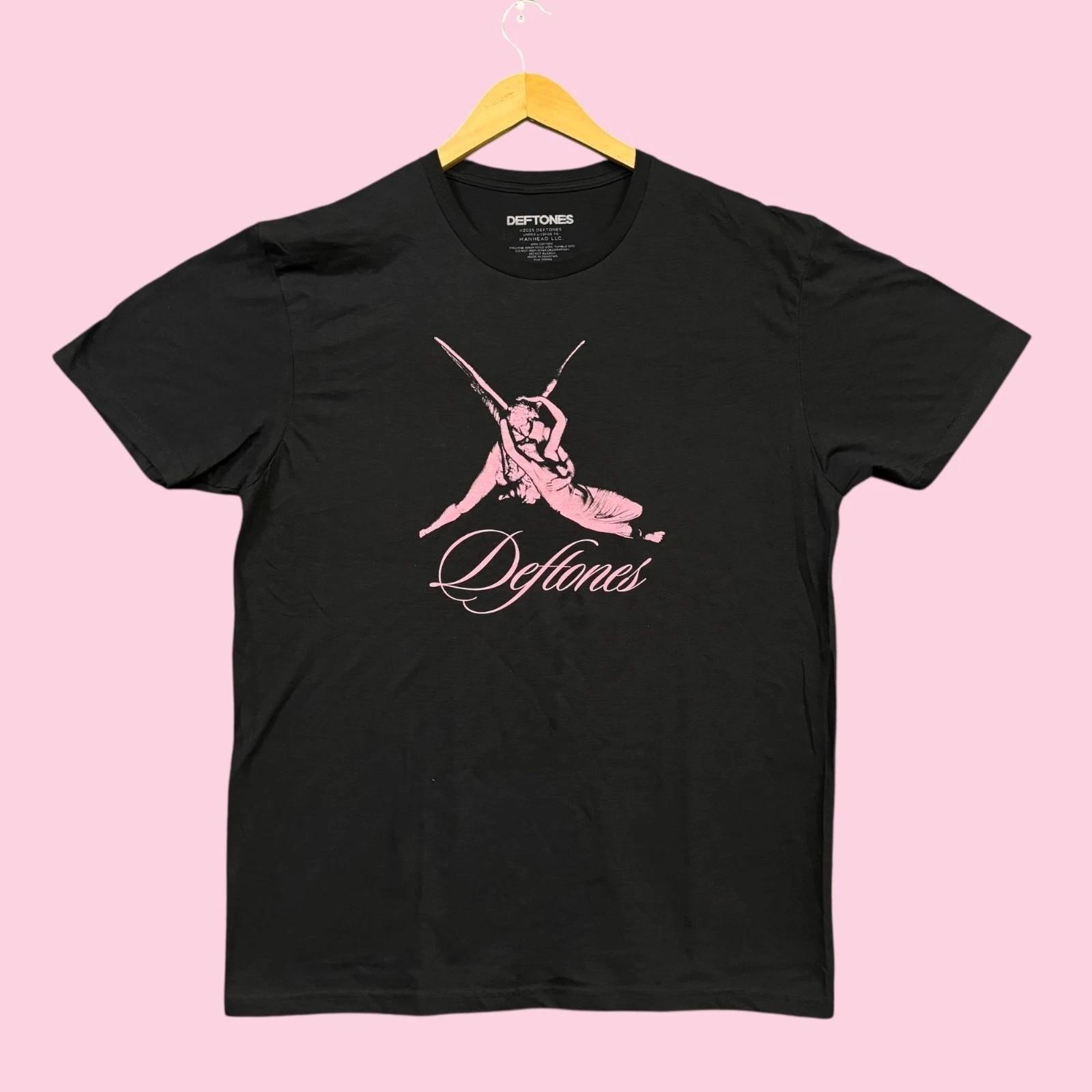 Deftones Angel Embrace Statue Nu Metal Band Tee L S