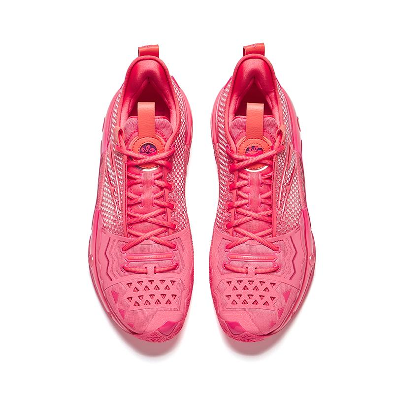 Anta Crazy Tide 5 Pro Cherry Blossom Cement Nemesis Comfortable Versatile Shock Absorbing Durable Low Top Carbon Plate Basketball Shoes 112531133S-2