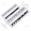 3D ABS Big Small Size TITANIUM Letter Emblem Rear Trunk Logo Badge For Ecosport Fiesta Focus Mondeo Edge Escape Kuga Galaxy