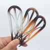 Waterproof Leaf U-shaped Hair Stick Geometric Headwear Headdress Resin Hair Fork  Festival