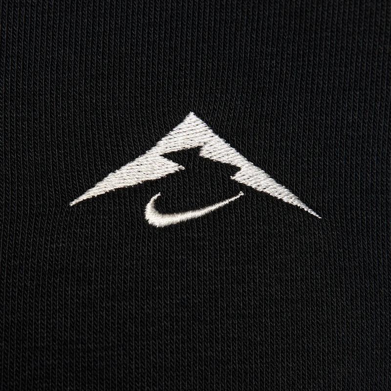 Nike Logo Volný střih Mikina s kapucí a dlouhým rukávem Pánské topy Černá HJ3571-010