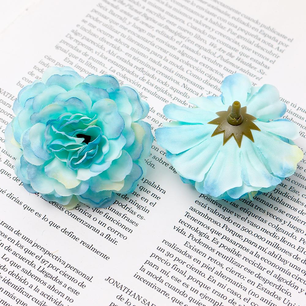 10Pcs Silk Rose Artificial Flowers for Home Decor Wedding Decoration Supplies DIY Bride Crafts Wreath Accessories Fake Flowers