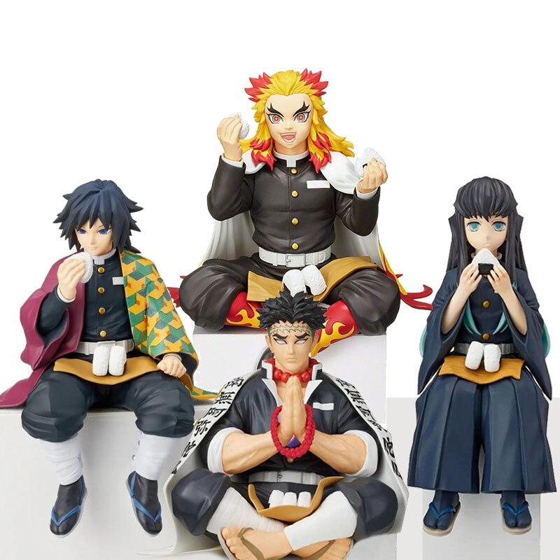 14 Styles Demon Slayer Anime Figure Kyojuro Rengoku Action Figure Giyu Tomioka Kimetsu No Yaiba Figurine Kochou Shinobu Figure