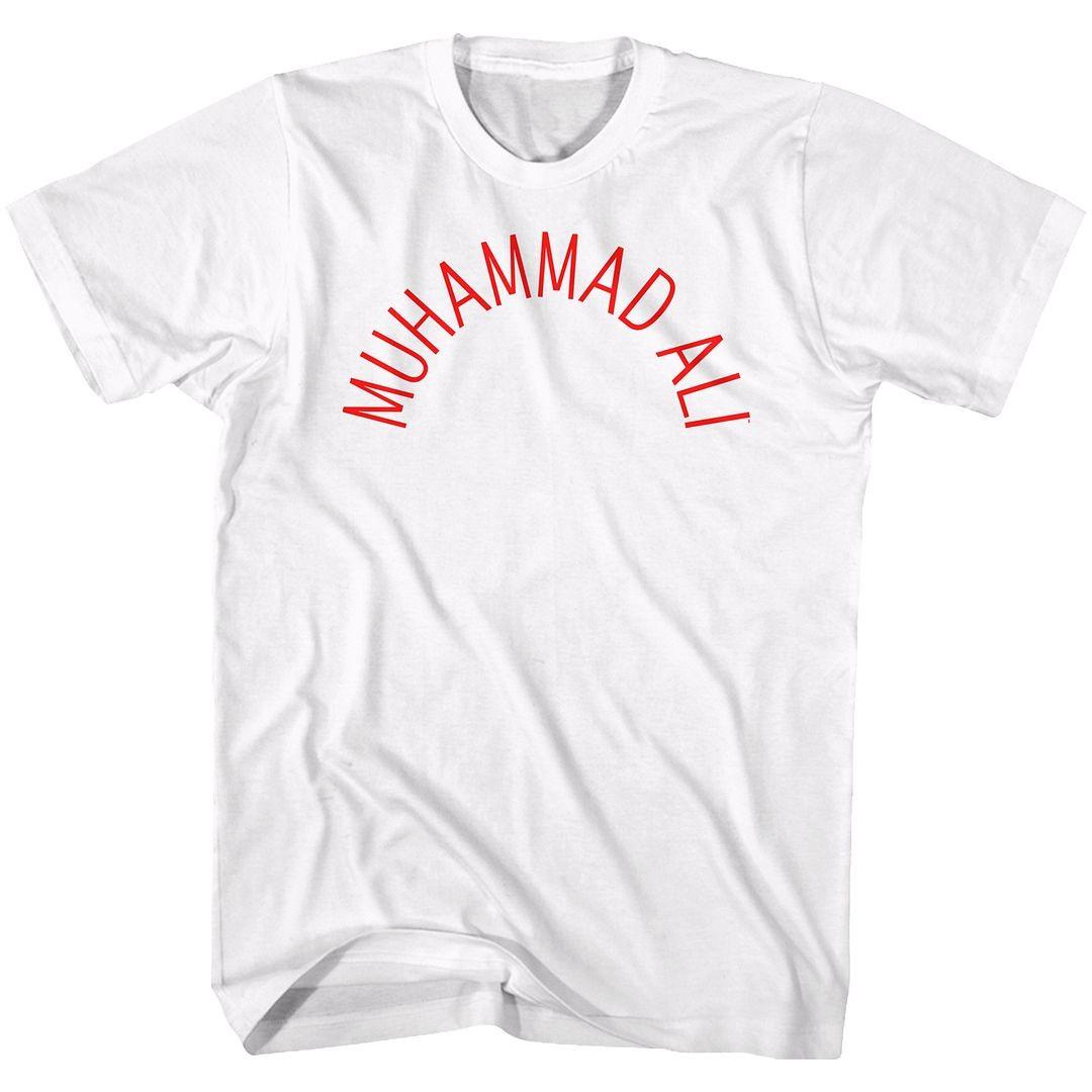 Muhammad Ali Arch Text White Icon Shirt XXXL