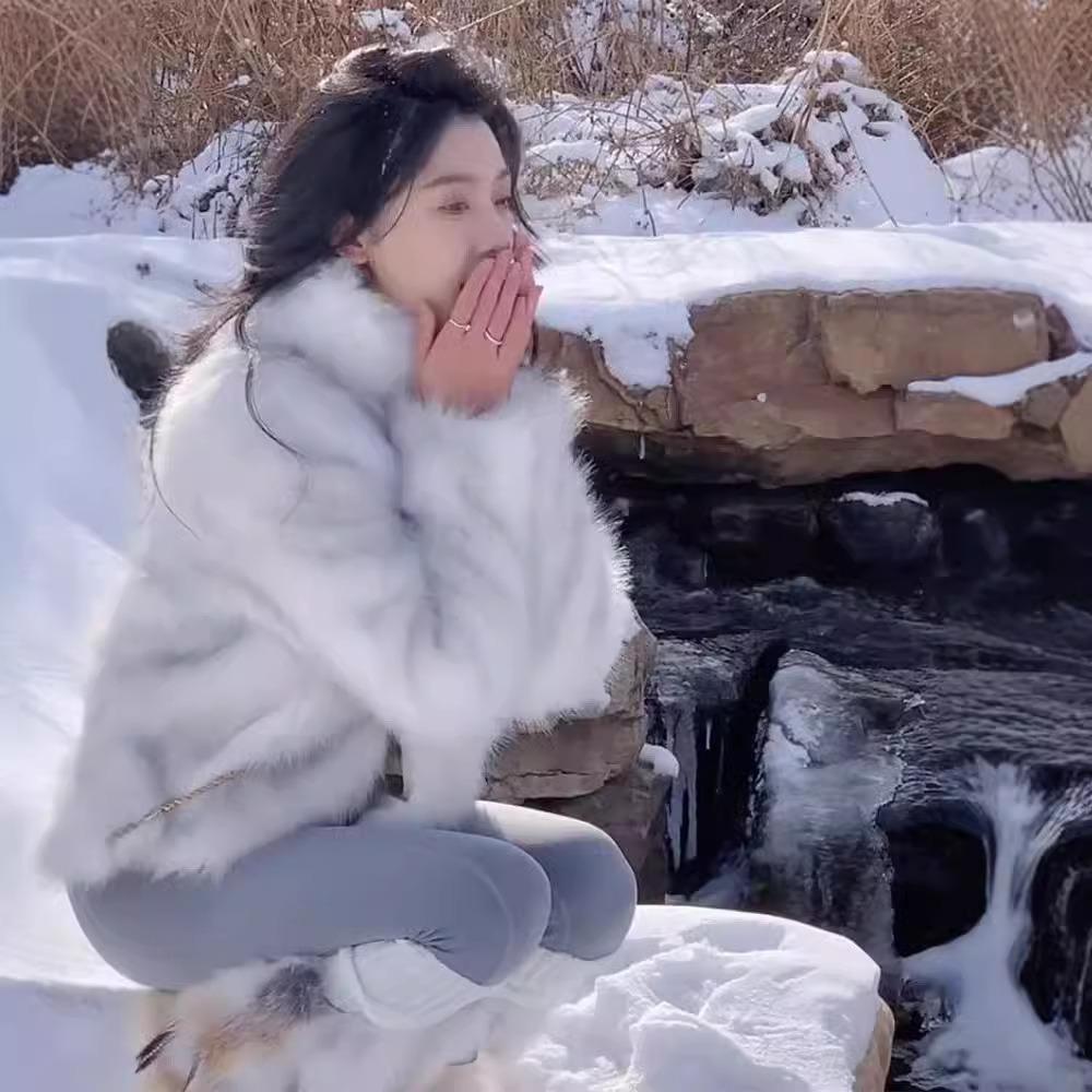 Fur Coat Women's Winter Short Fur Top New Imitation Fox Fur Fur Coat Winter Top