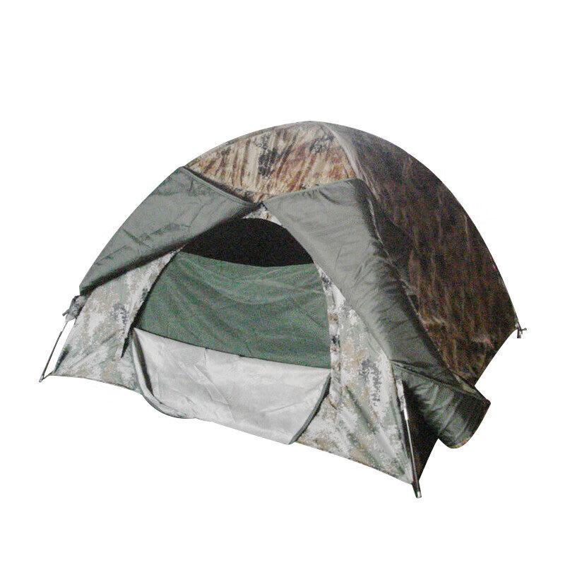 Double Person 2x2m Three-Layer Cotton Camouflage Camping Tent