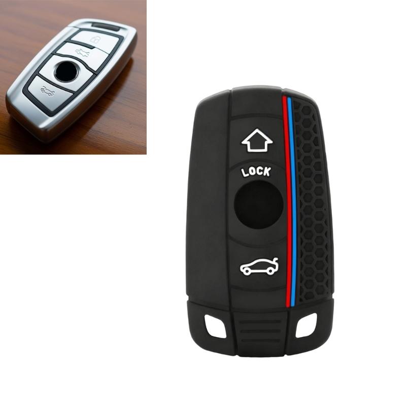 Antislip Car Key Case Full Wraparounds Protection Soft Silicone Cover For Select Models Car Vehicle Key Cover