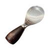 Stainless Steel Rice Ladle With Wooden Handle And Flat Head Ideal For Home Use