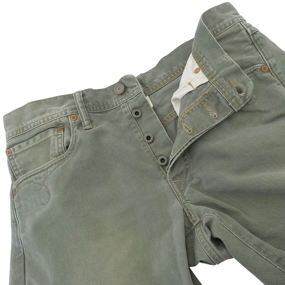 RRL Men's Button Fly Chino Pants, Khaki, Cotton, Size 32x32 Bottoms 32x32 khakiUsed