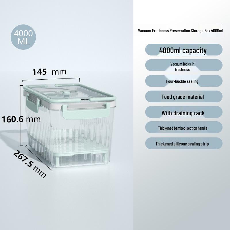 Portable Large-Capacity Vacuum-Sealed Freshness Box for Camping & Picnic Storage