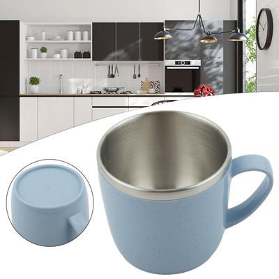 Stainless Steel Coffee Cup Mug Cup Insulated Coffee Mug Water Cup Heat-resistant Double Layer Anti Drop Anti Scald Water Cup