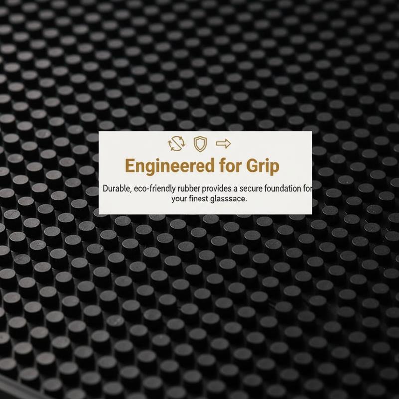 Draining Mat Non-Slip Wine Glass Mat Pvc Rubber Mat Square Mat Heat Insulation