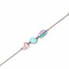 barbie Charm Bracelet with Three Enamelled Fun Charms - Silhouette, Skate, & Camper Van
