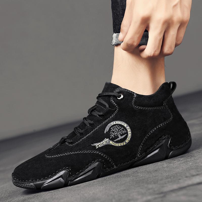 38-46 Высококачественная противоскользящая износостойкая модная повседневная кожаная — фото 7