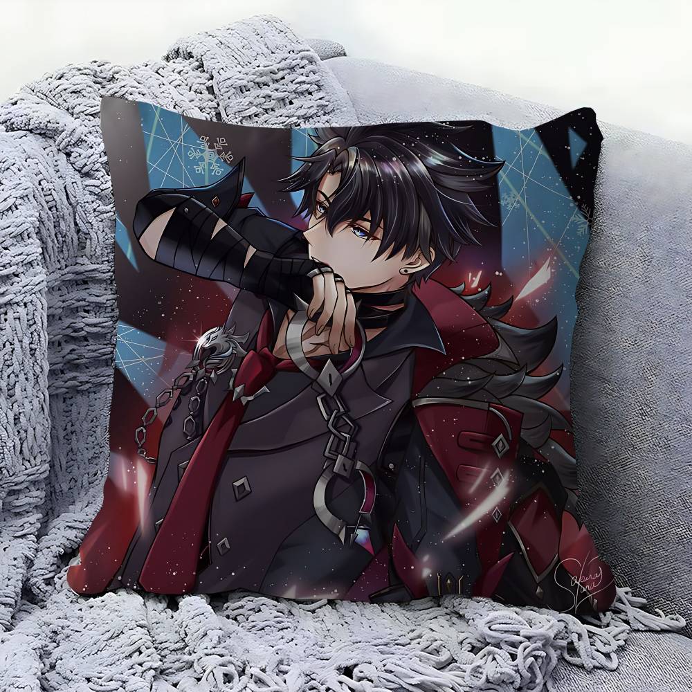 GAME Characters-Wriothesley Pillow Cover Sofa Cushion Cover Home Room Decoration Children Gift