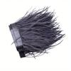 1/10M Natural Plume Black Ostrich Feathers Trim Crafts DIY Feather Ribbon Jewelry Making Wedding Party Christmas Decor 8-10cm
