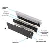 PC Memory Heatsink Cooling 5V 3PIN ARGB for Desktop Computer Memory DDR3 DDR4 DDR5 Temperature Dissipation Aluminum