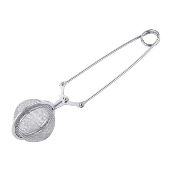 

Stainless Steel Tea Infuser with Handle Mesh Snap Ball Tea Strainer Reusable Metal Tea Steeper with Tong Pincer for Loose Tea Herbs Spices M 1pc