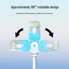 HAILE 90° L-Shaped Cat 6 Gigabit Copper Network Cable