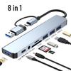 2-in-1 7-Port USB Docking Station: Multifunctional Type-C Hub for Computers & Phones