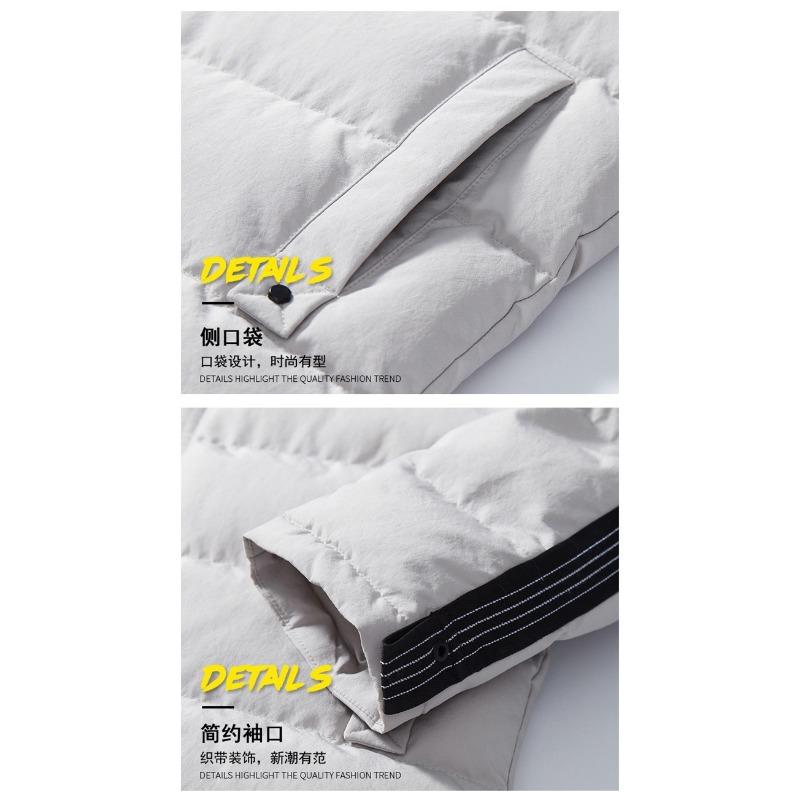 Hooded Cotton Jacket Men's Winter Warmth and Thickening To Keep Out the Cold, Versatile Windproof Plus-size Jacket Top, Trendy Cotton Clothes